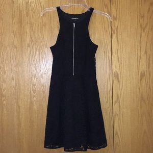 Black lace dress with zipper🖤